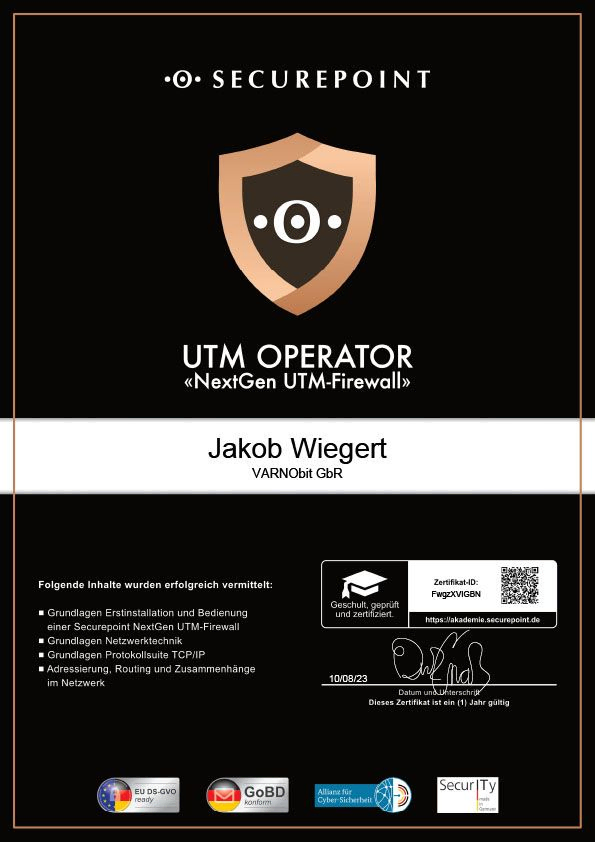 Securepoint - UTM Operator