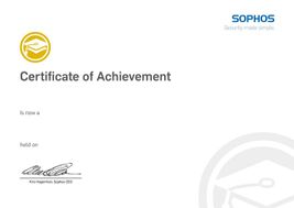 Zertifikat---Sophos-Certified-Sales-Consultant---Christian-Wenzl
